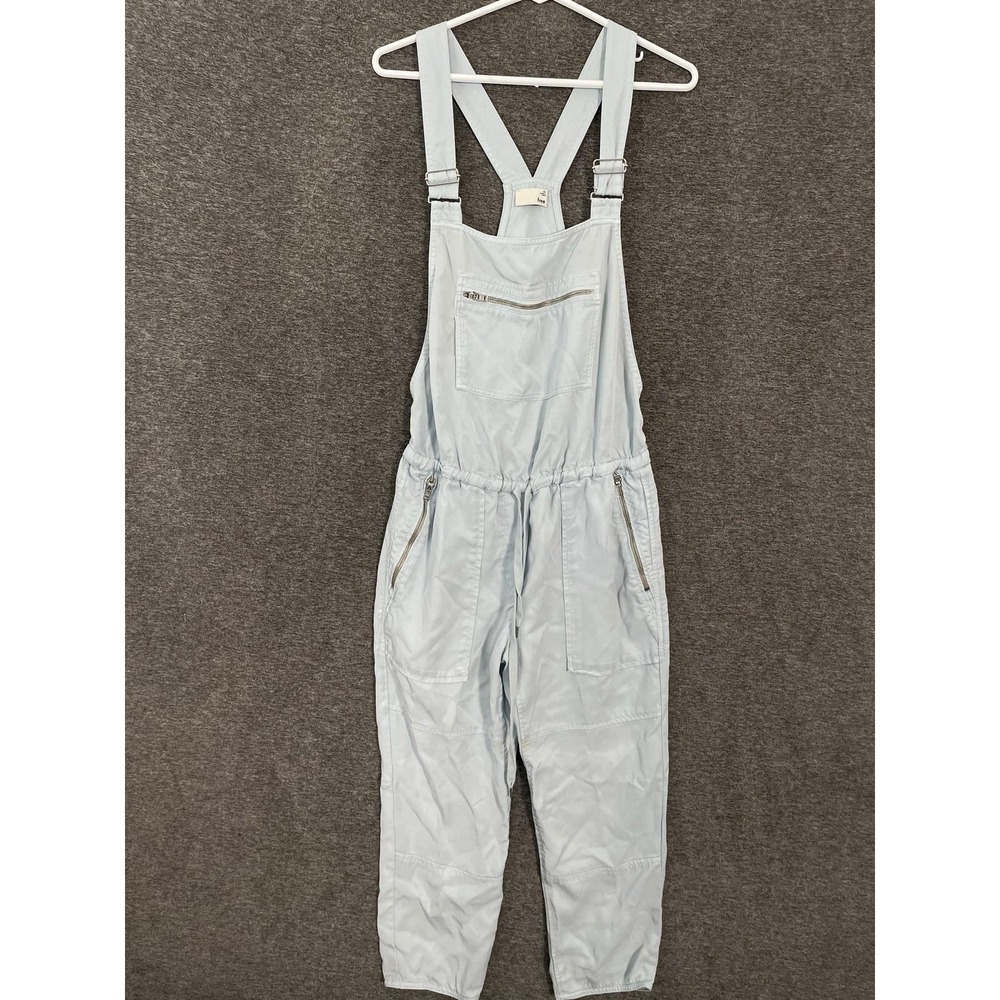Wilfred Free Overalls Womens XS Blue 100% Lyocell Twill Jumpsuit Zip Pockets